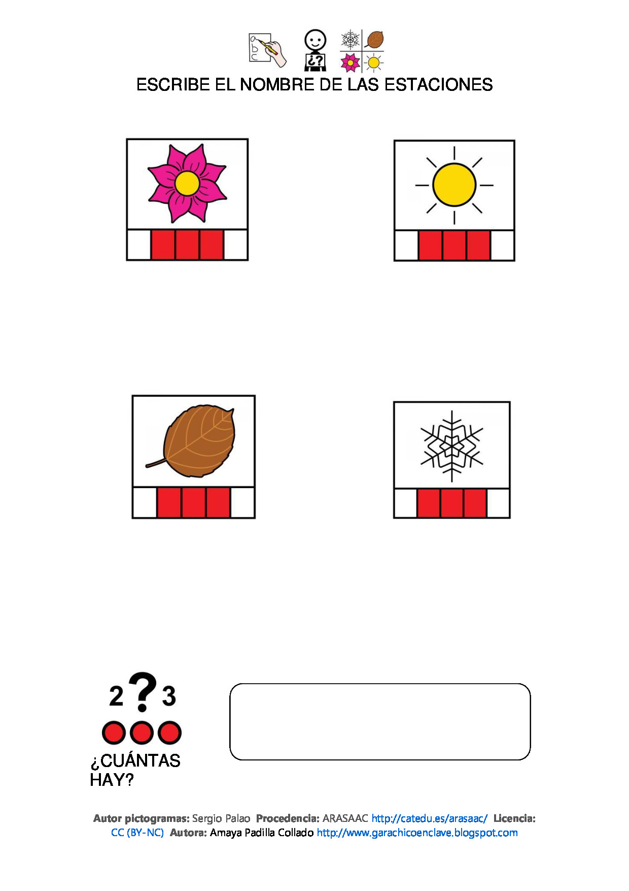 Las Estaciones teoría y práctica Pictofacile