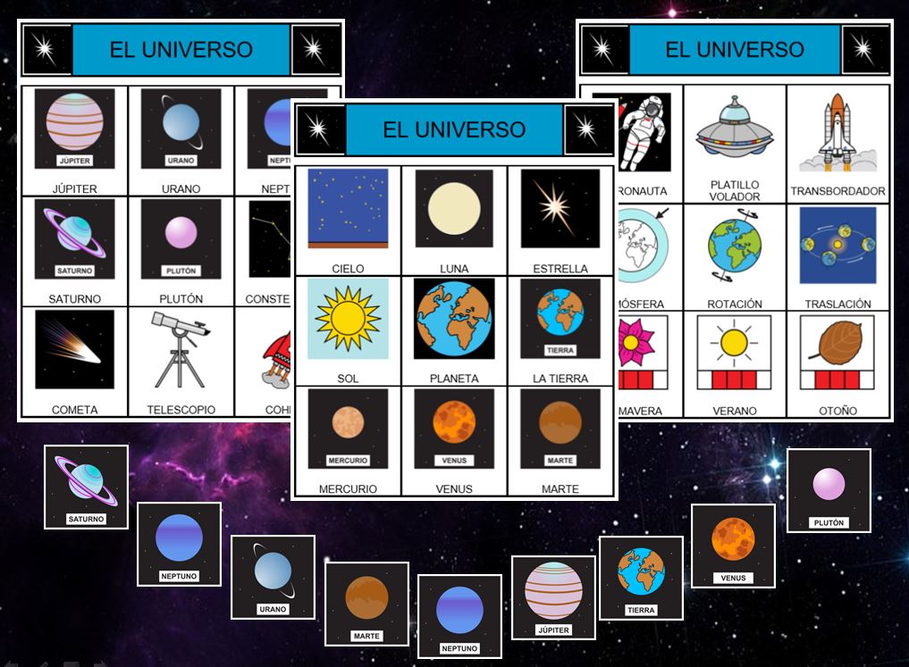 Bingos y dominós sobre el Universo.