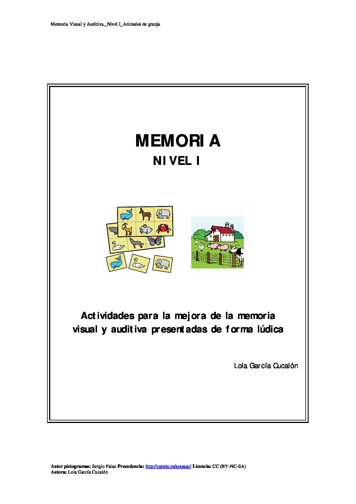 Juego Memoria visual y auditiva