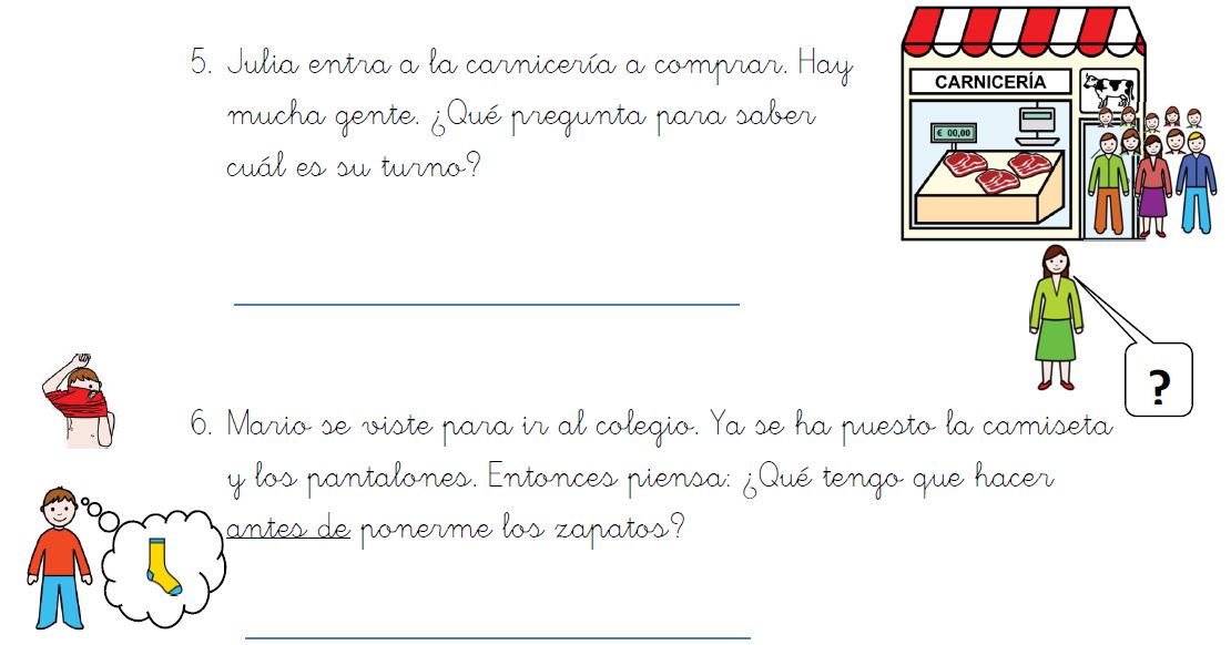 Trabajamos los modificadores de tiempo y sucesión