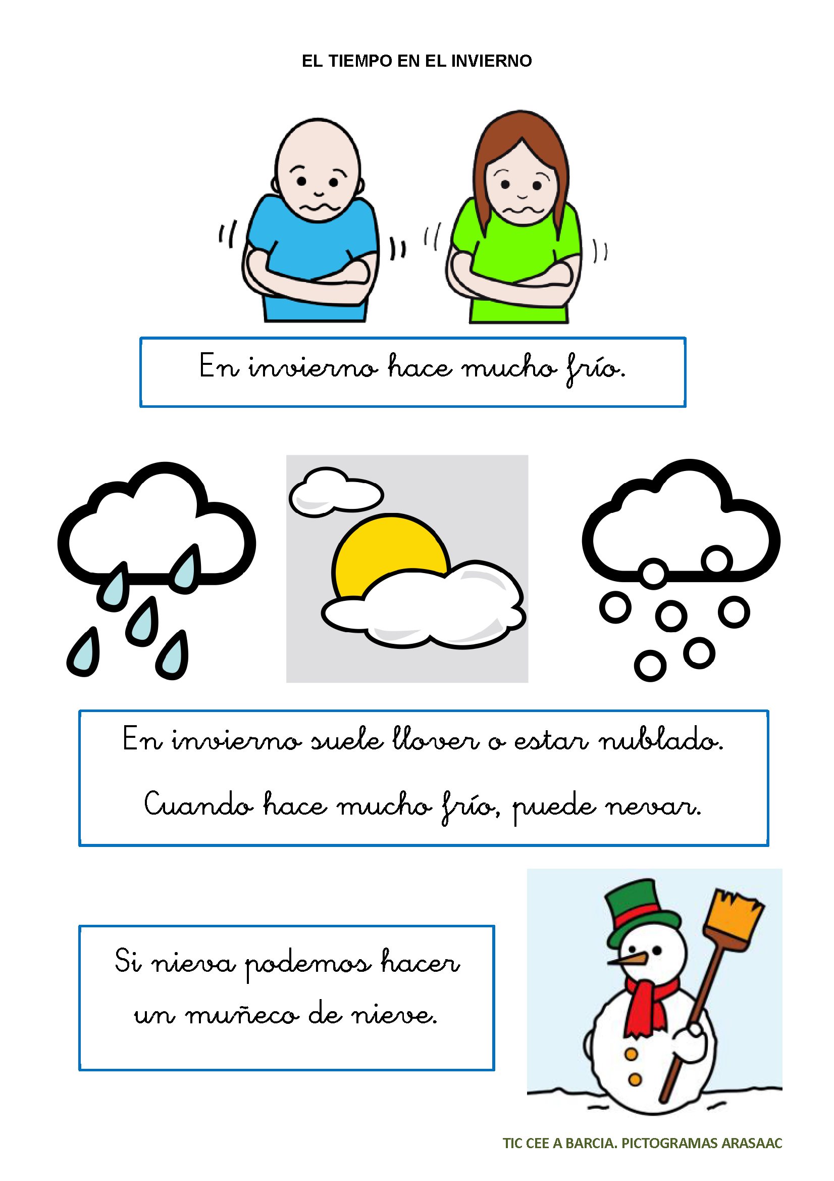 Inverno: libro e actividades relacionadas