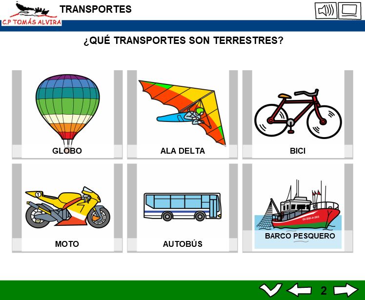 Libro Interactivo Multimedia - LIM sobre los Transportes