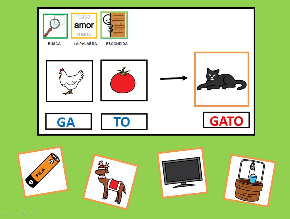 Encuentra la palabra escondida | ARASAAC: Materiales CAA