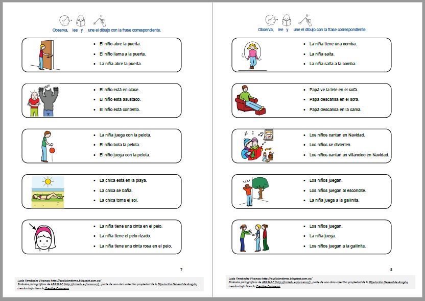 Comprensión - expresión oral y escrita. Estructura de frases