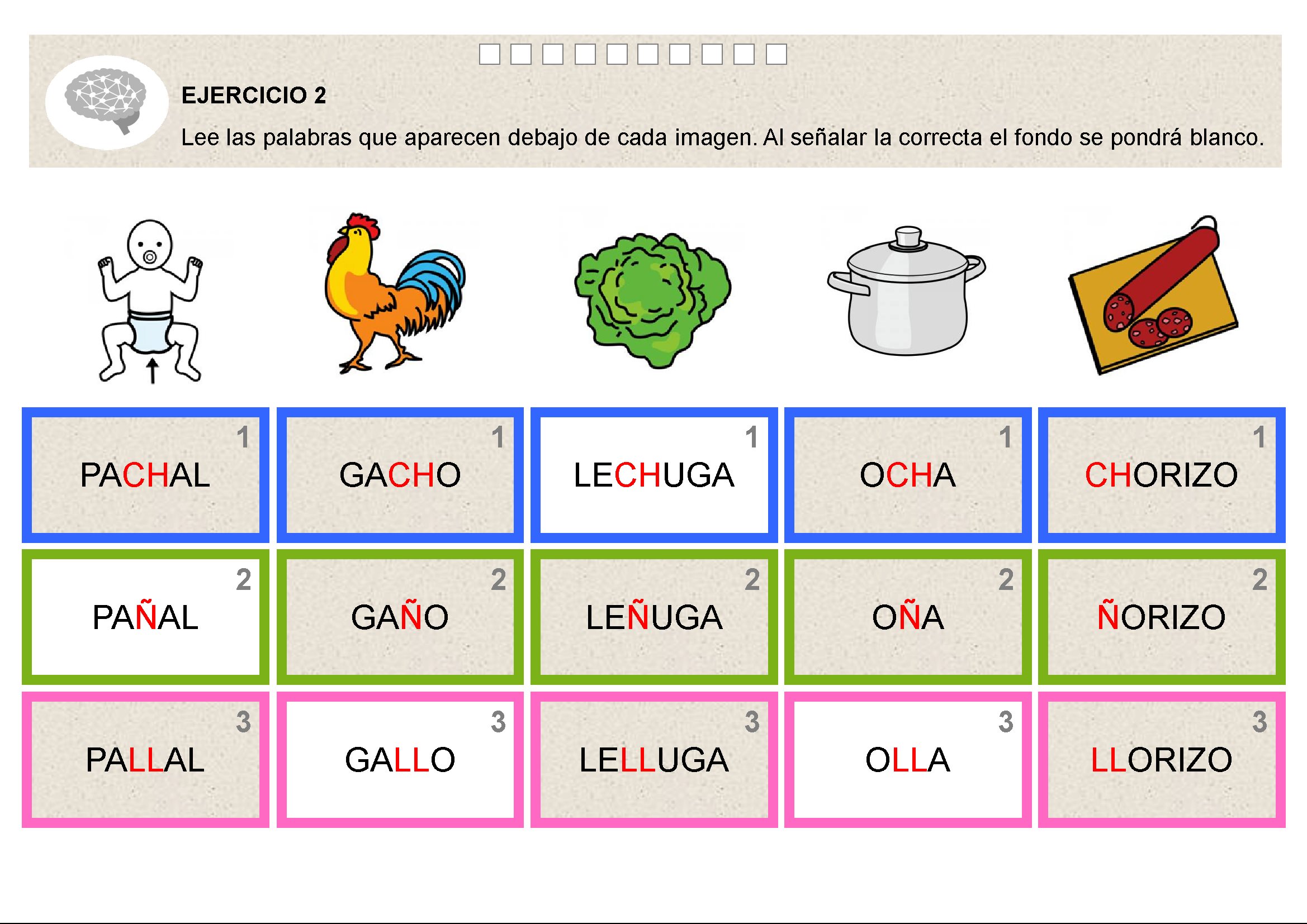 Lectoescritura: Corrigiendo la confusión de las grafías ch-ñ-ll