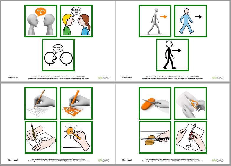 Vocabulaire et construction de phrases avec images, pictogrammes et photographies - 2