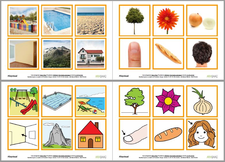 Vocabulaire et construction de phrases avec images, pictogrammes et photographies - 2