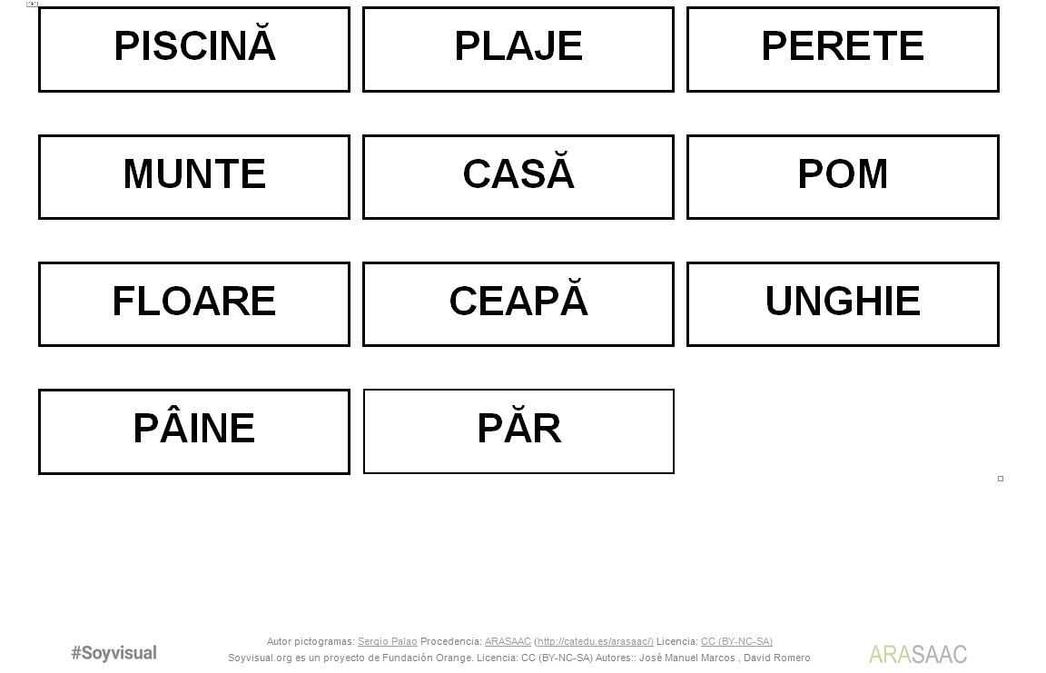 Construirea unui vocabular și includerea scenelor, pictogramelor și fotografiilor - 2