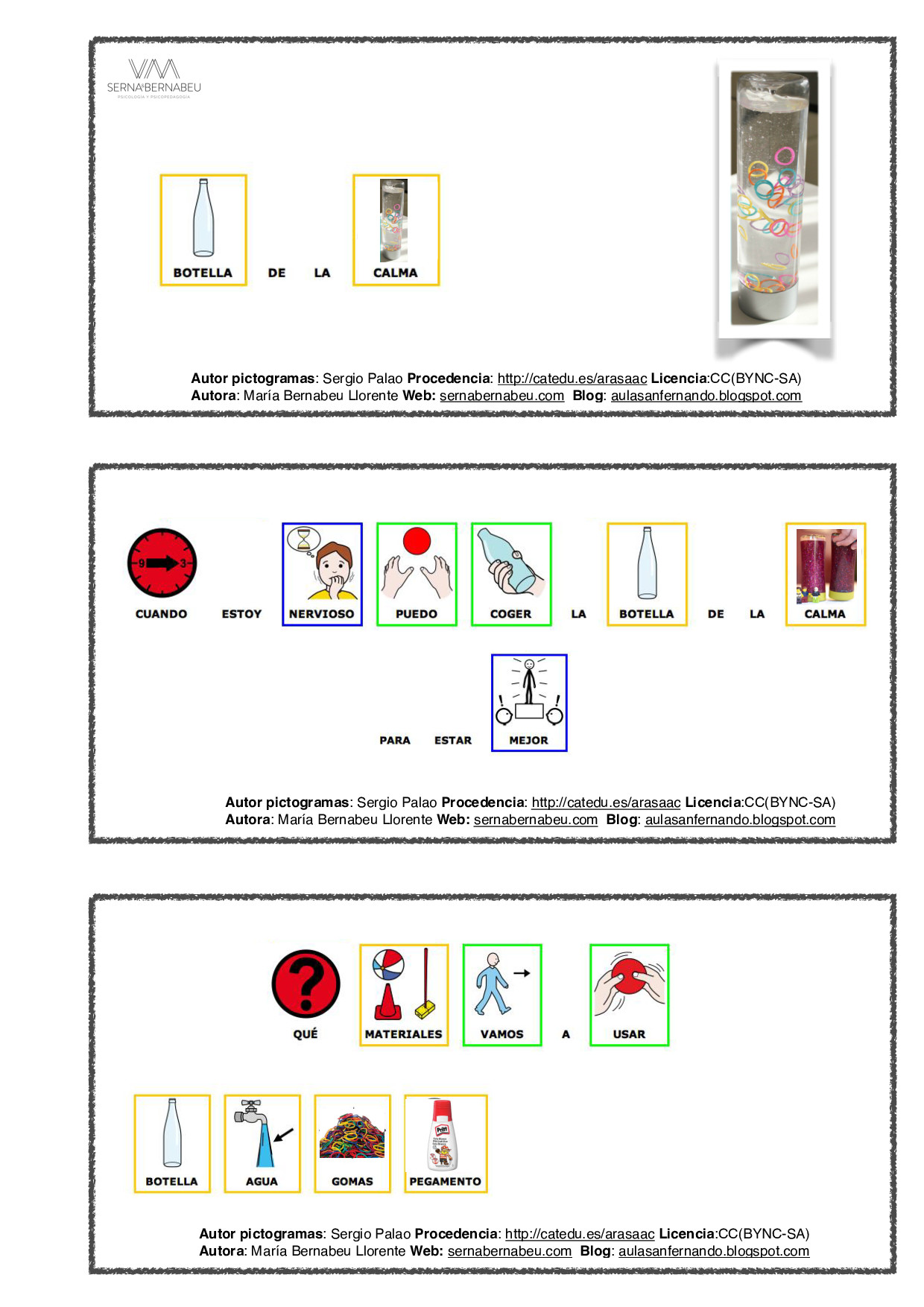 Libros para construir botellas de la calma