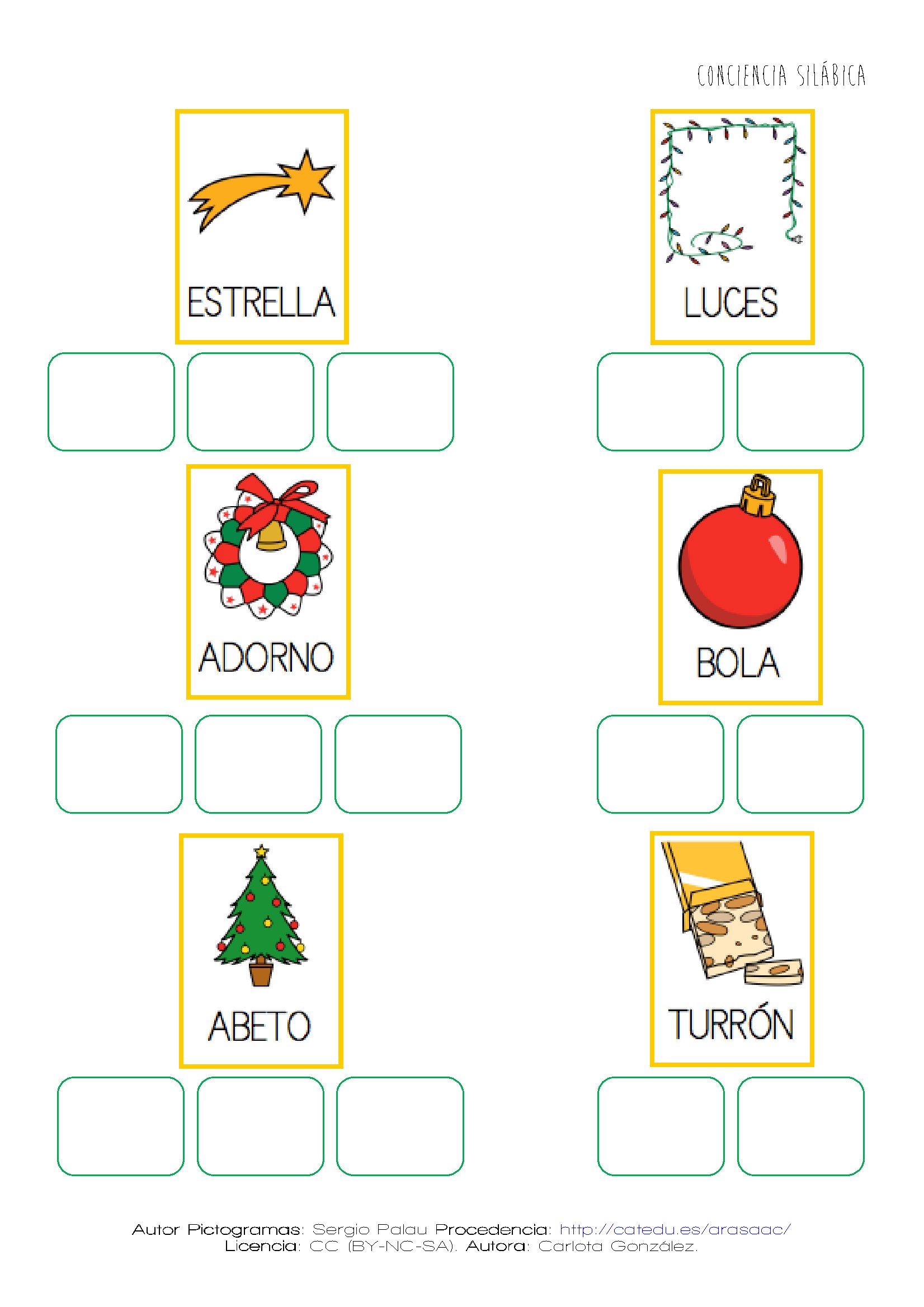 Conciencia fonológica: Navidad