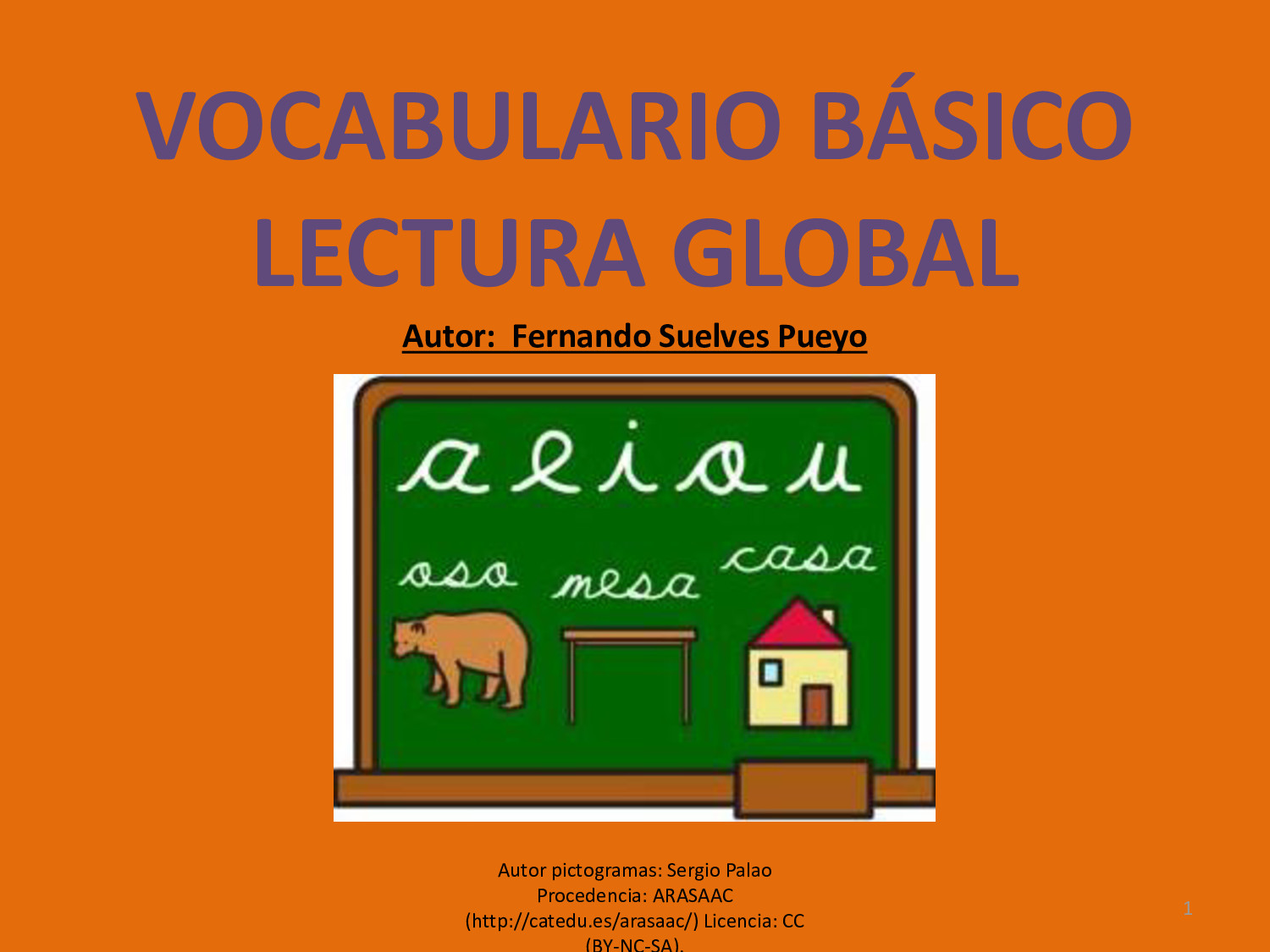 Lectura global a partir del Core Vocabulary