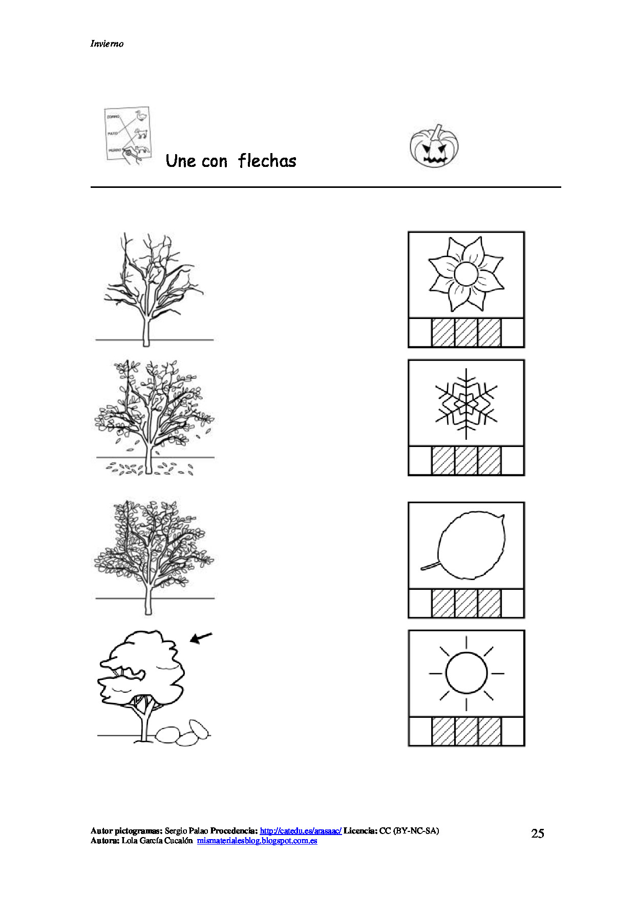 Cuaderno de actividades sobre el invierno