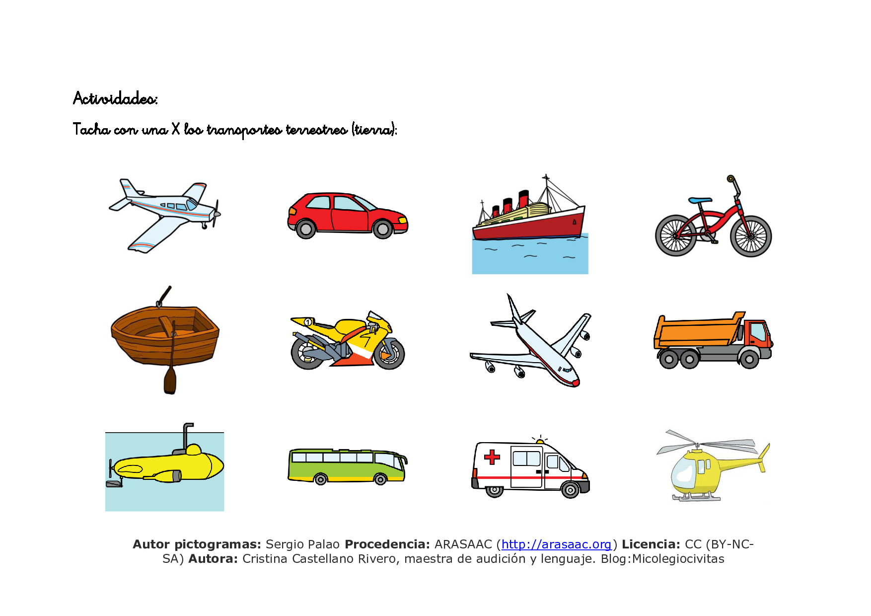 Unidad didáctica - Los transportes