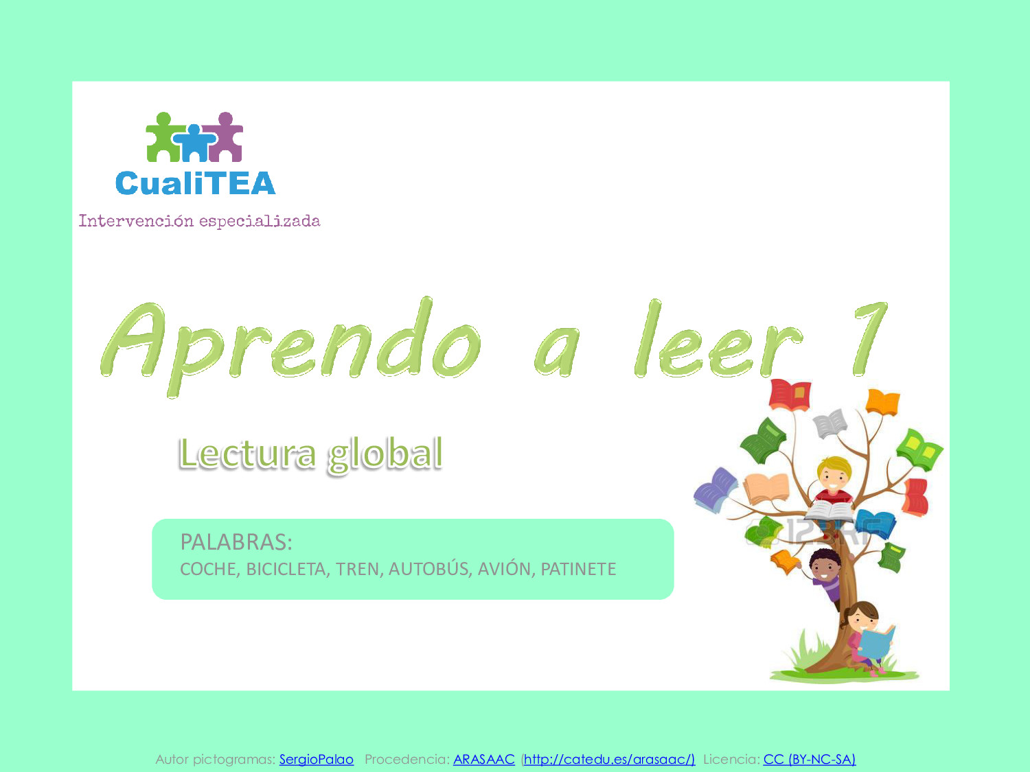 Material TEACCH - Lectura global de palabras