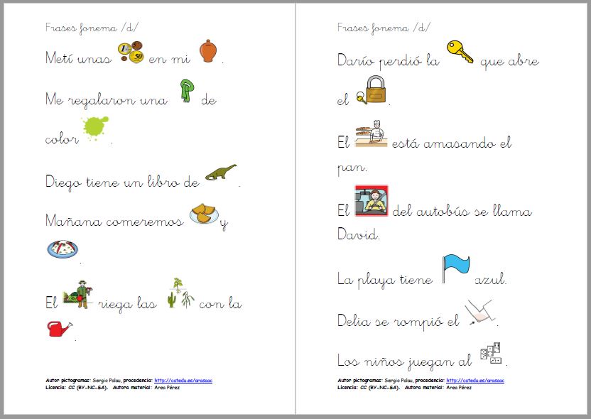 Trabajamos la conciencia fonológica: fonema /d/ 