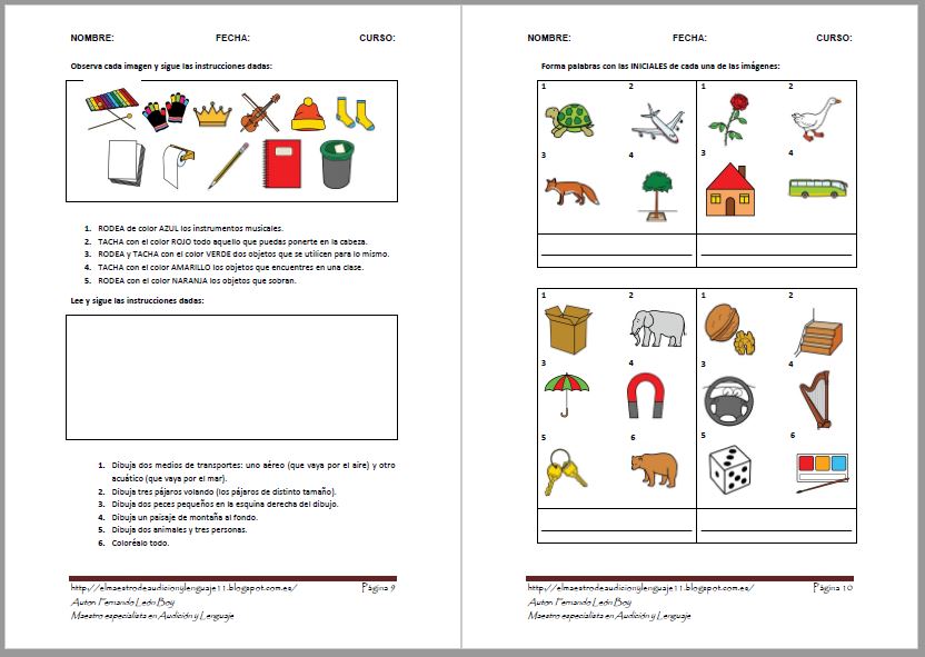 Cuaderno de trabajo del área de Lenguaje