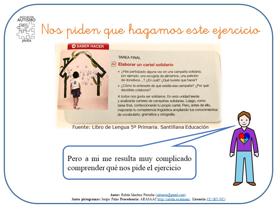 Historia social para crear un cartel solidario