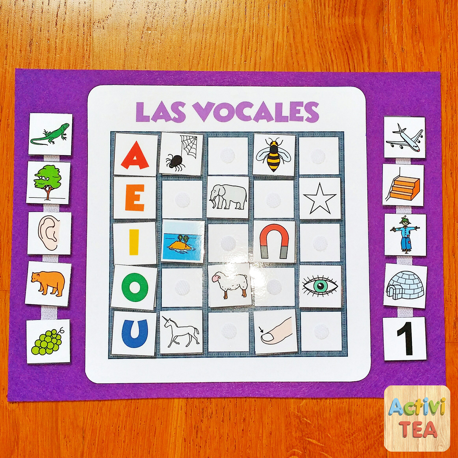 Material TEACCH - Las vocales