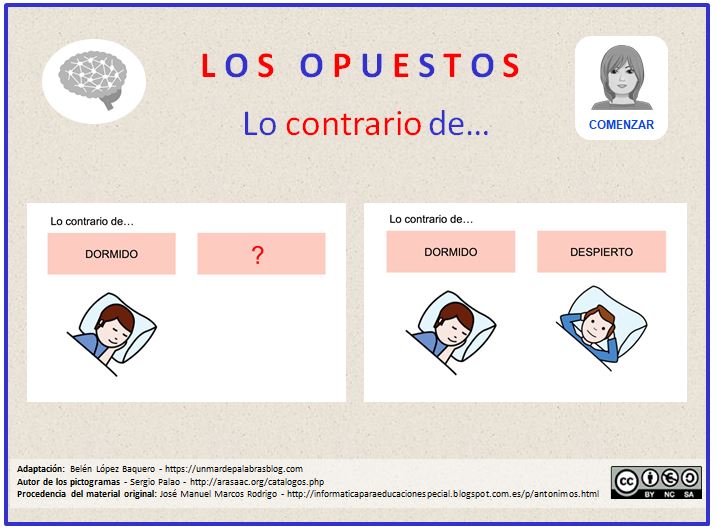 Léxico: Identificamos y trabajamos los opuestos-contrarios-antónimos