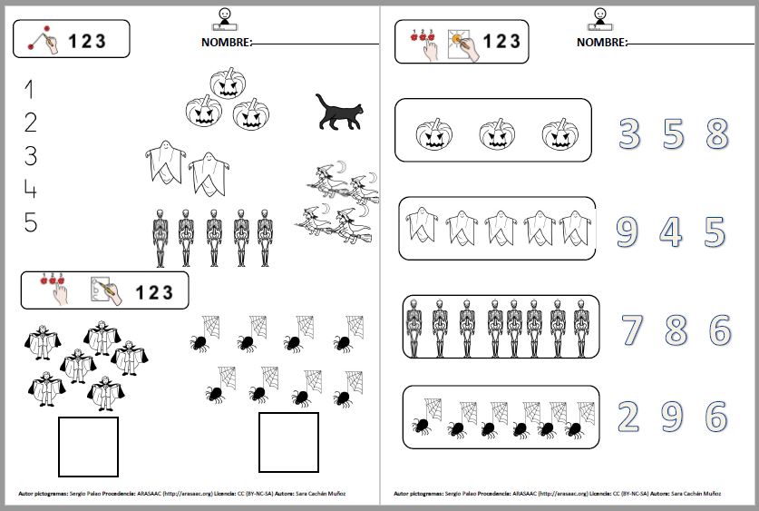 Actividades de Matemáticas para Halloween