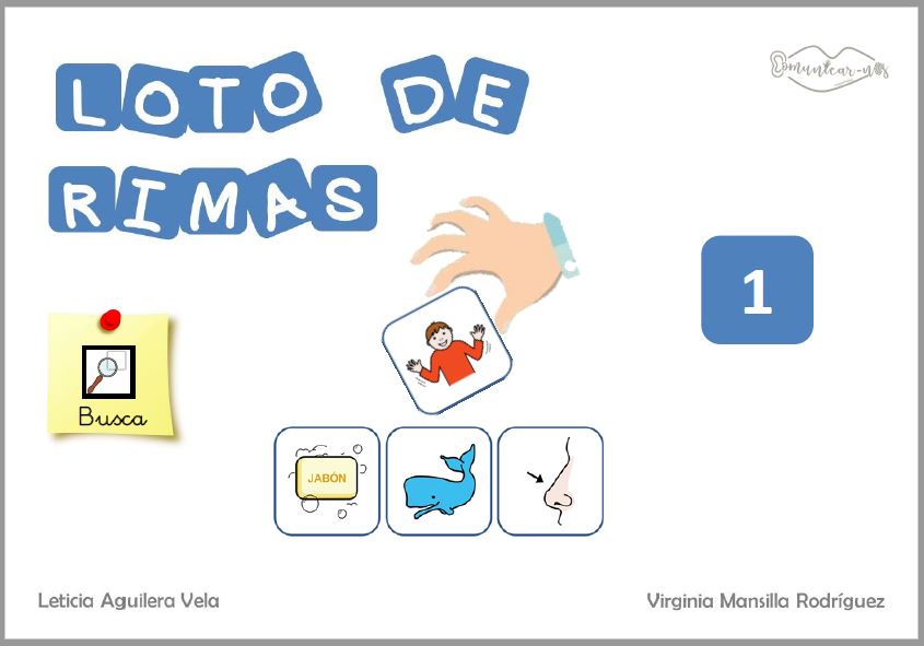 Conciencia fonológica:  Palabras que riman - Material para imprimir