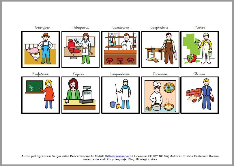 Aprendemos vocabulario sobre las profesiones