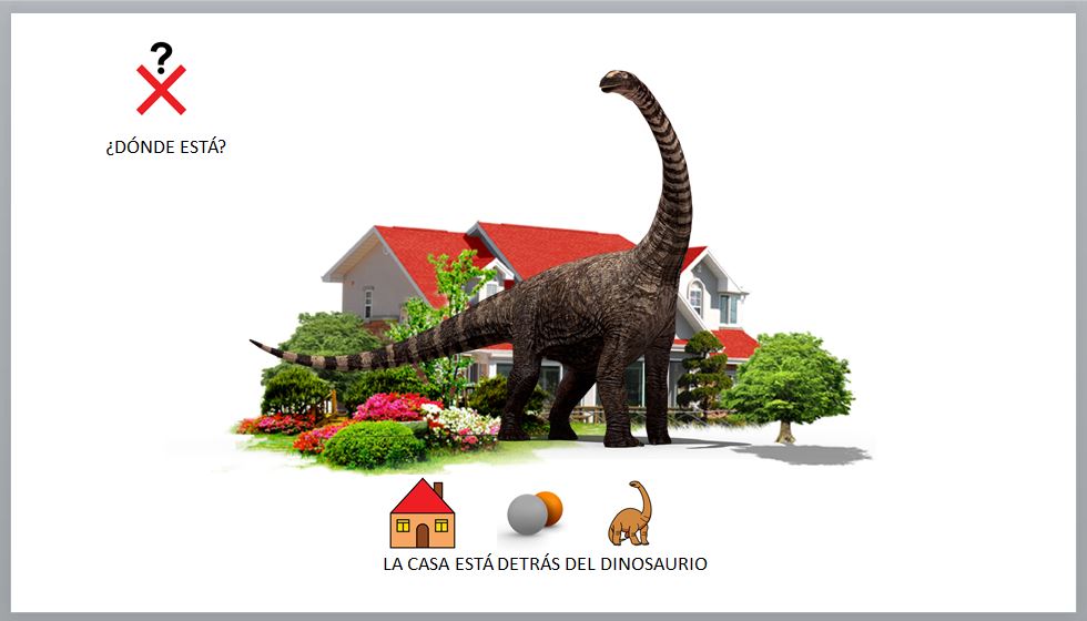Conceptos espaciales: delante, detrás y al lado
