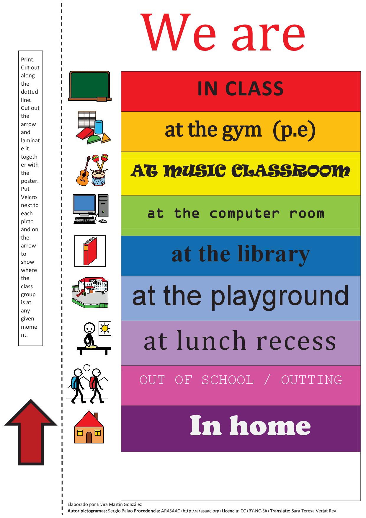 Classroom door poster