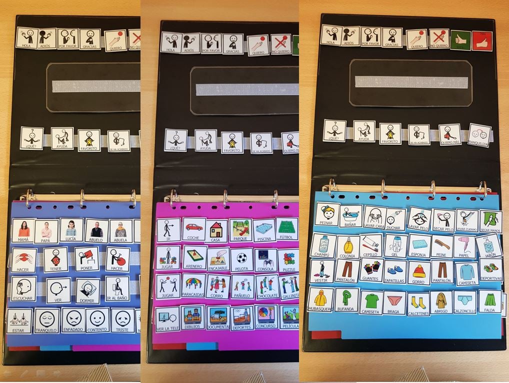 Construint un quadern de comunicació bàsica amb pictogrames