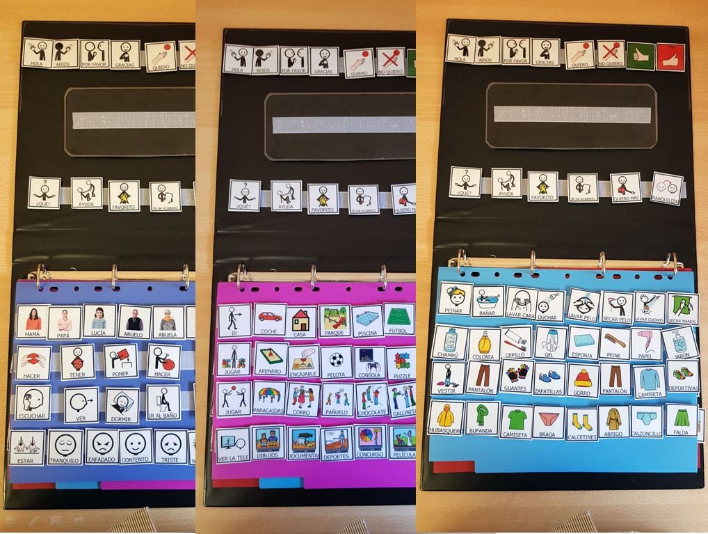 Construyendo un cuaderno de comunicación básica con pictogramas
