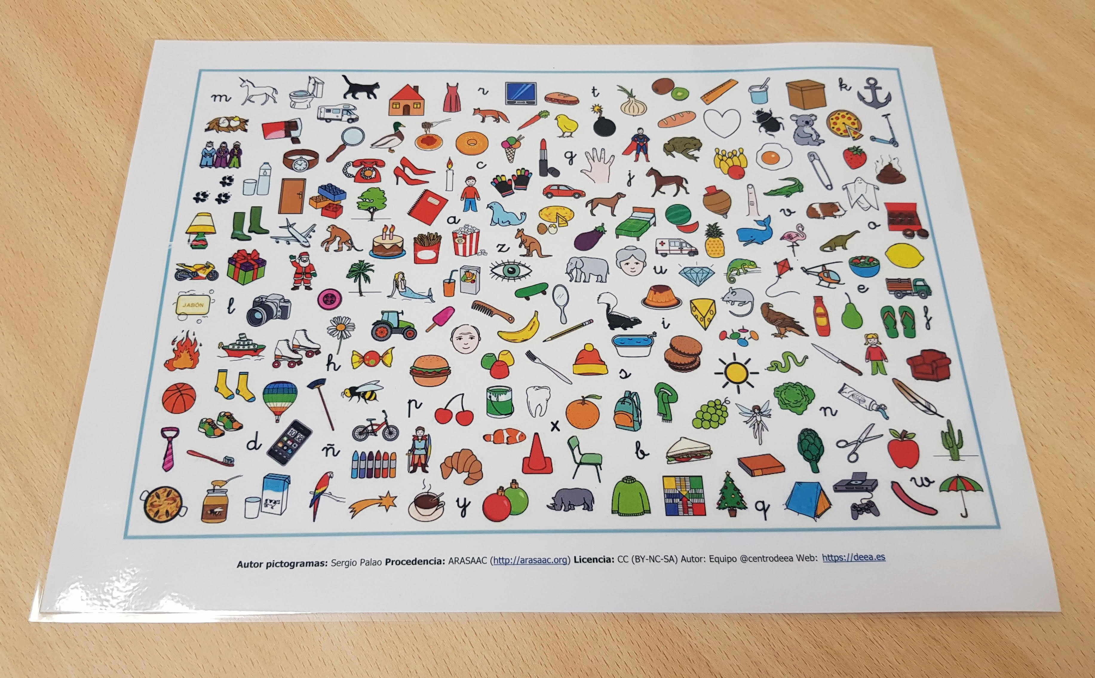 Busca, busca 1- Juego para trabajar la atención, la discriminación visual y el vocabulario