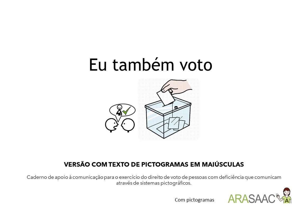 Caderno de comunicação - Eu também voto 