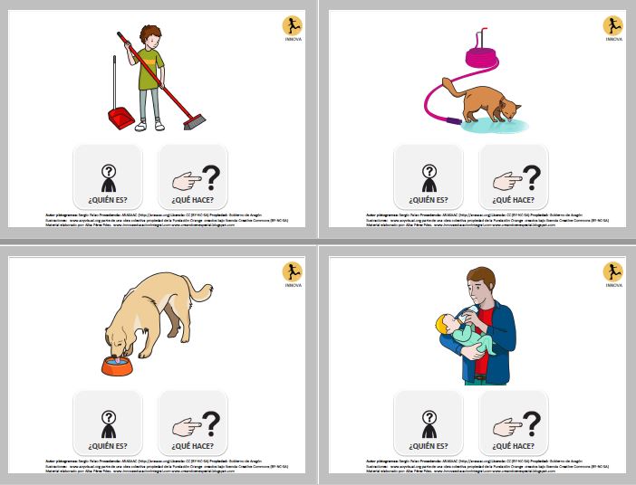 TEACCH материјал - ГРАЂЕЊЕ ПРОСТИХ РЕЧЕНИЦА