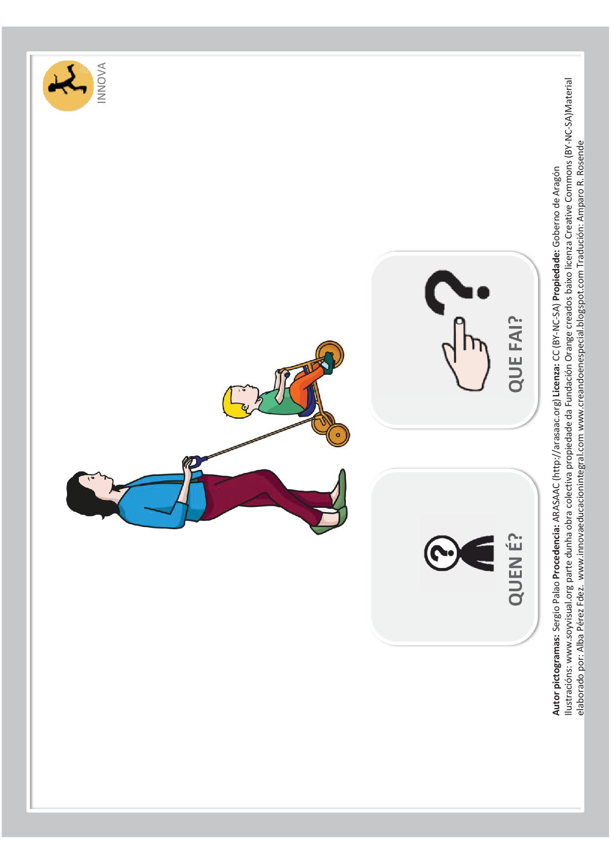 Material TEACCH - Construimos frases de dous elementos.