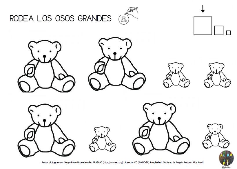 Aprendemos los conceptos grande y pequeño