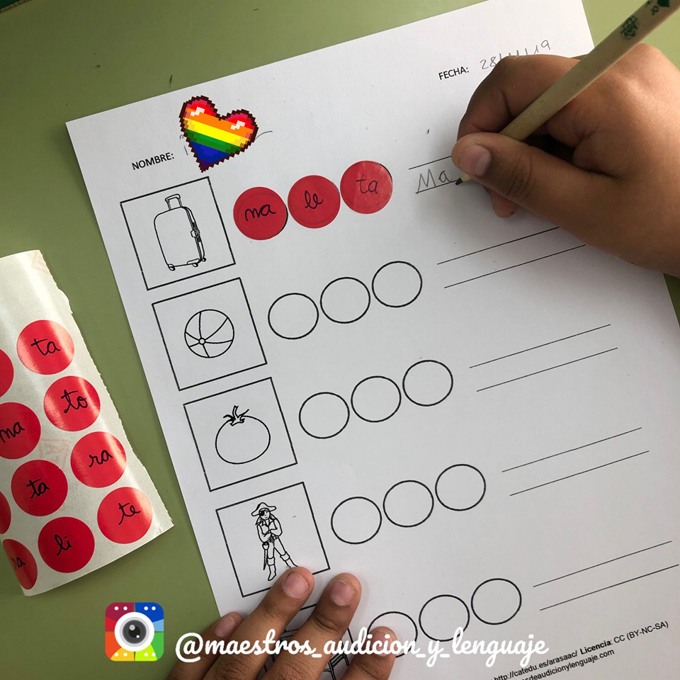 Conciencia fonológica - Ordenamos sílabas para formar palabras