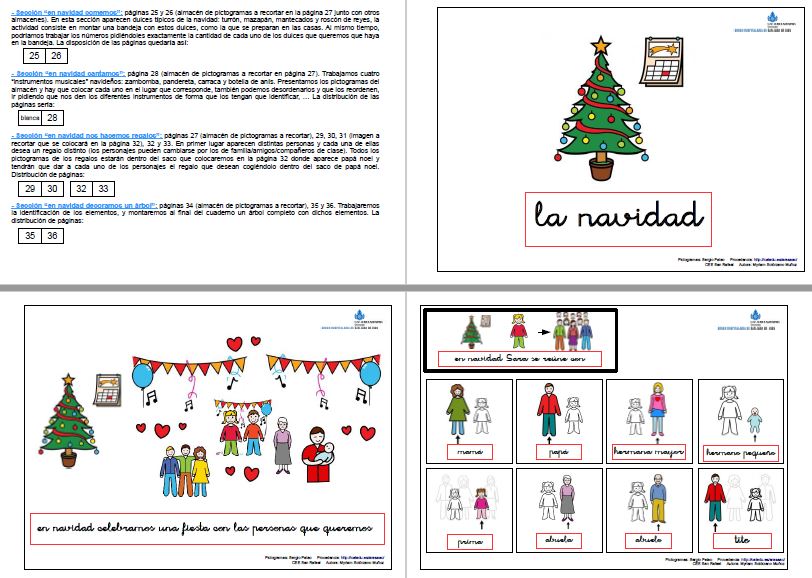 Cuadernos de actividades para Navidad