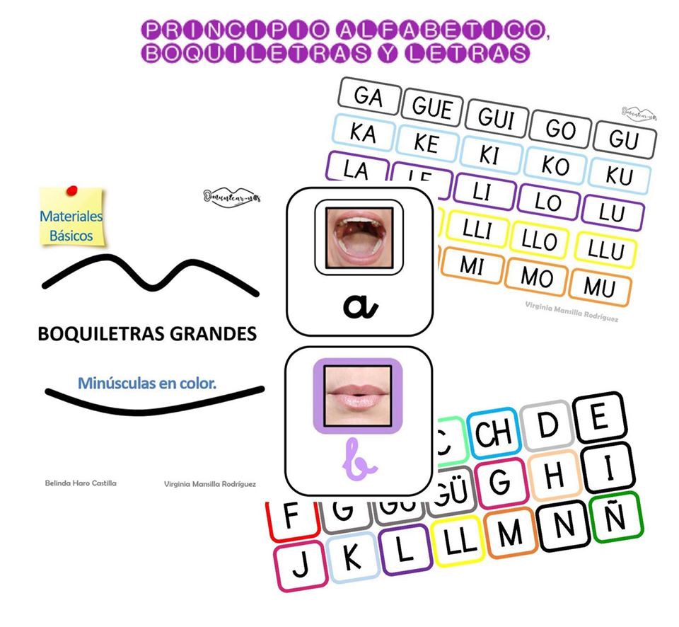 Boquiletras, abecedarios de grafemas y silabarios - Material para imprimir