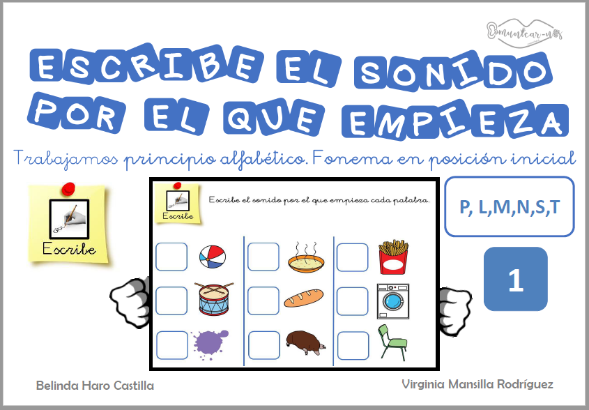 Principio alfabético - Escribe el sonido por el que empieza - Material para imprimir
