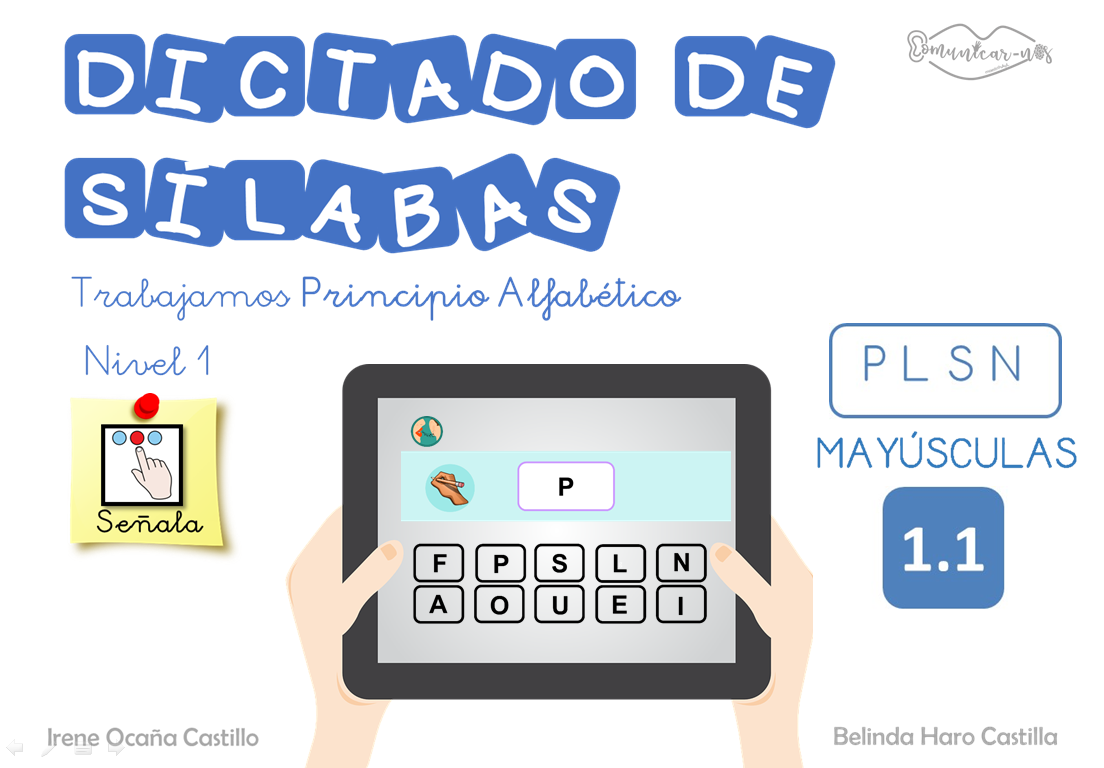 Principio alfabético - Conciencia fonológica - Dictado de sílabas - Presentaciones interactivas