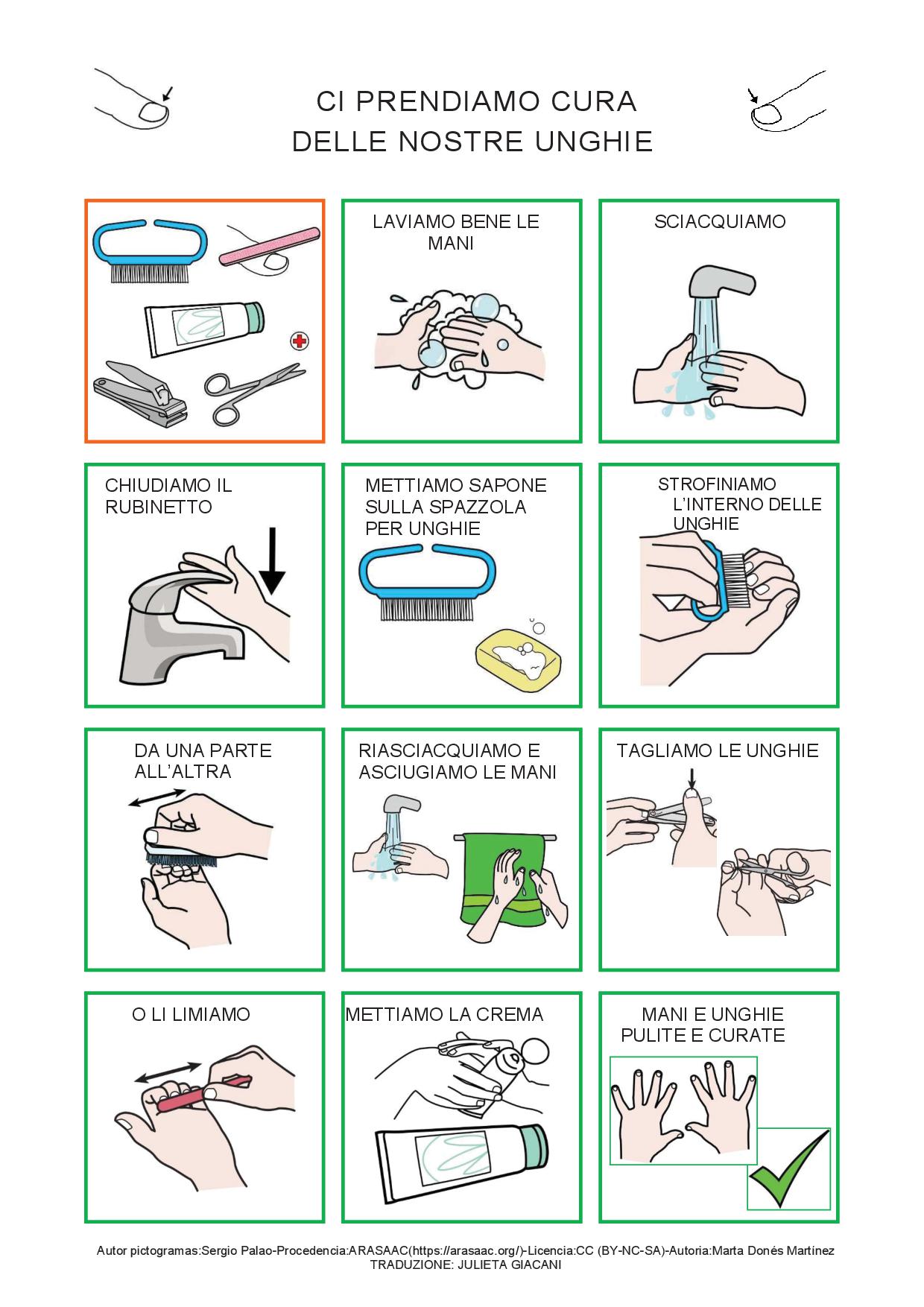 Routines per l'igiene personale