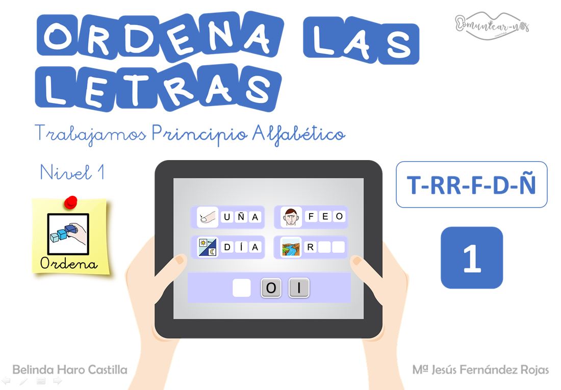 Principio alfabético - Ordenar letras para formar palabras - Presentaciones interactivas