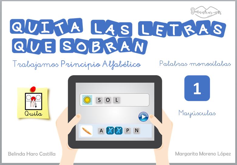 Principio alfabético - Quitar letras para formar palabras - Presentaciones interactivas