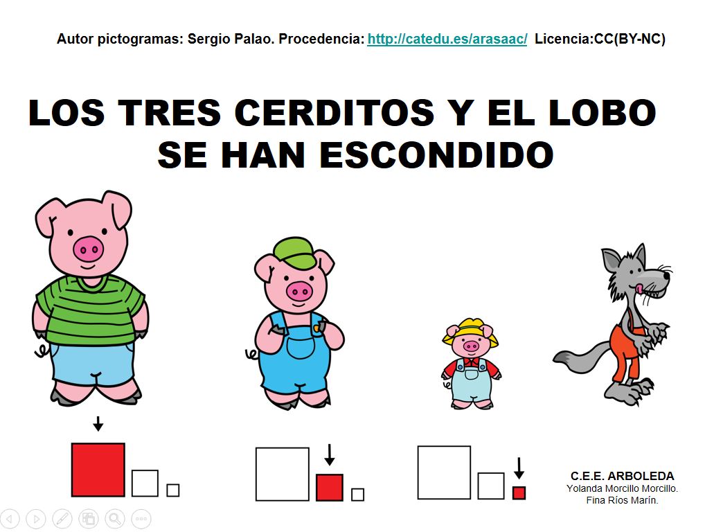 Los Tres Cerditos y El Lobo se han escondido