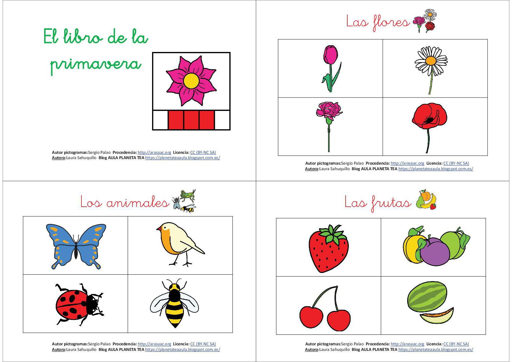 Libro de la primavera - Campos semánticos