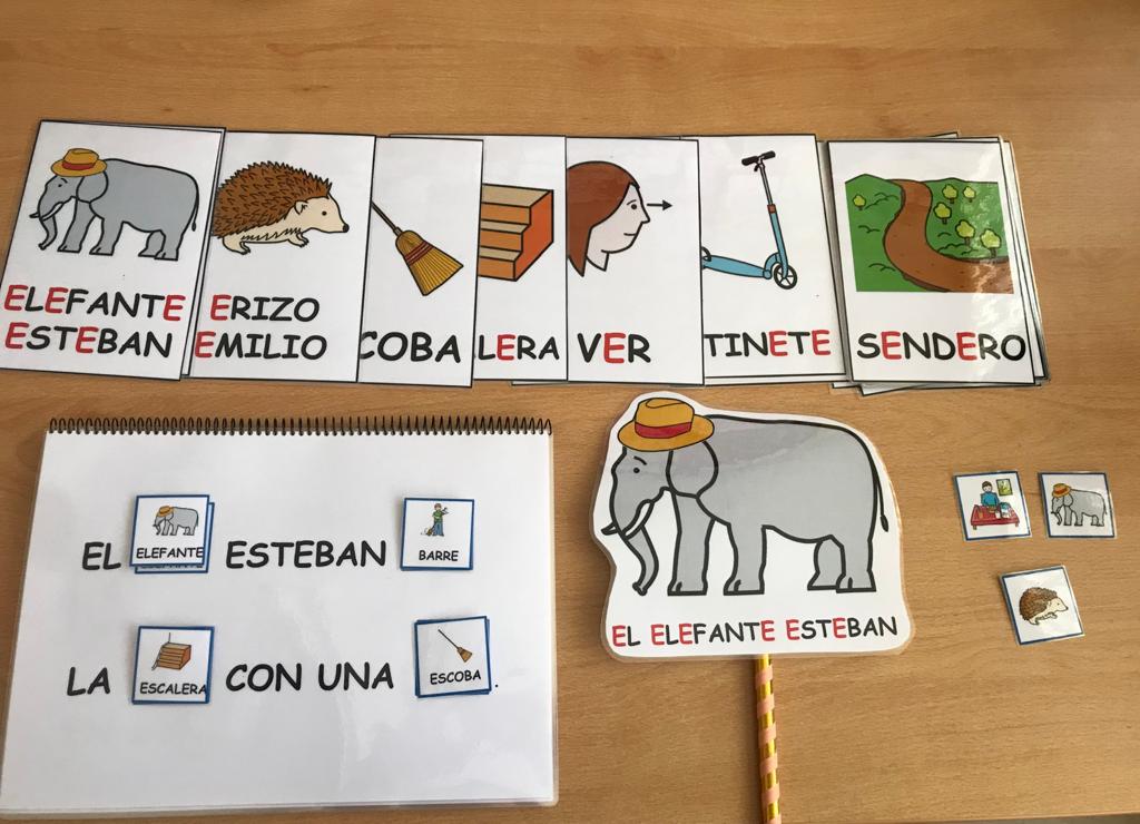 Trabajamos el fonema E con el cuento de El elefante Esteban