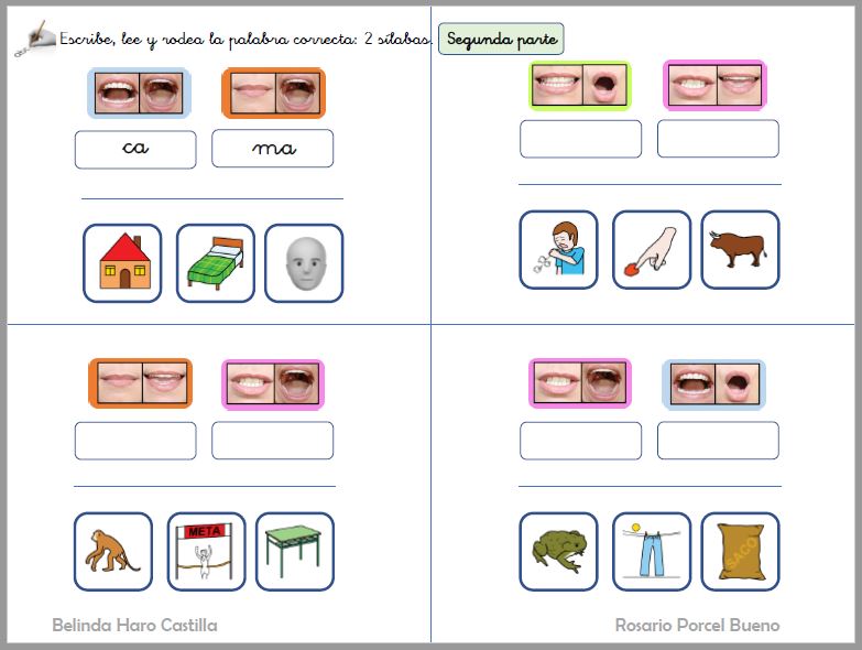 Principio alfabético - Lee y escribe - Material para imprimir