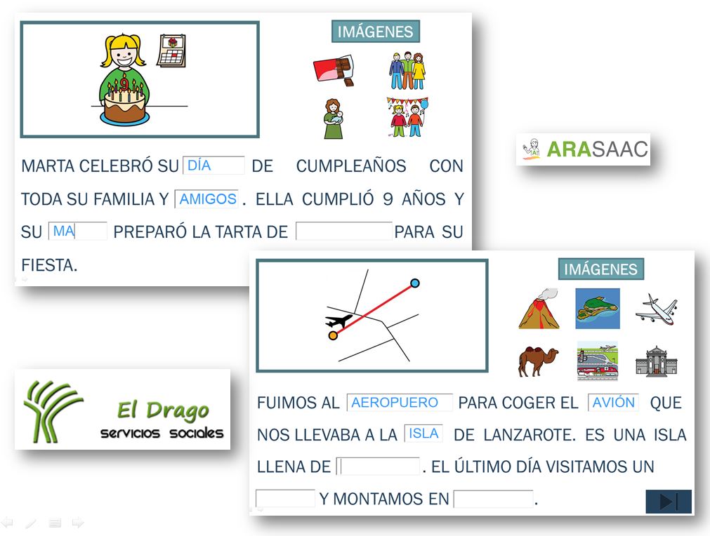 Rellena - Comprensión y expresión - Lectoescritura