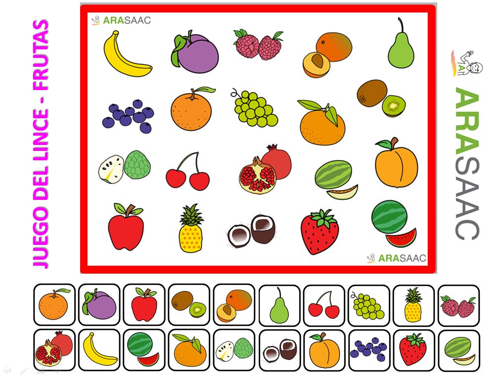 Vamos a jugar con las FRUTAS