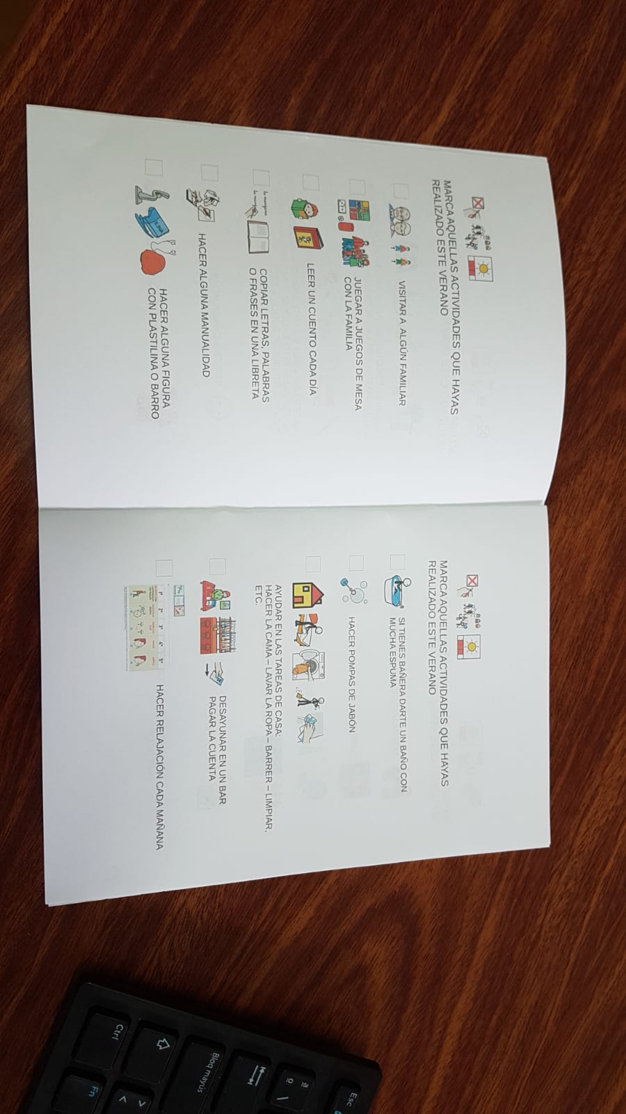 CUADERNO DE COMUNICACIÓN ACTIVIDADES DE VERANO